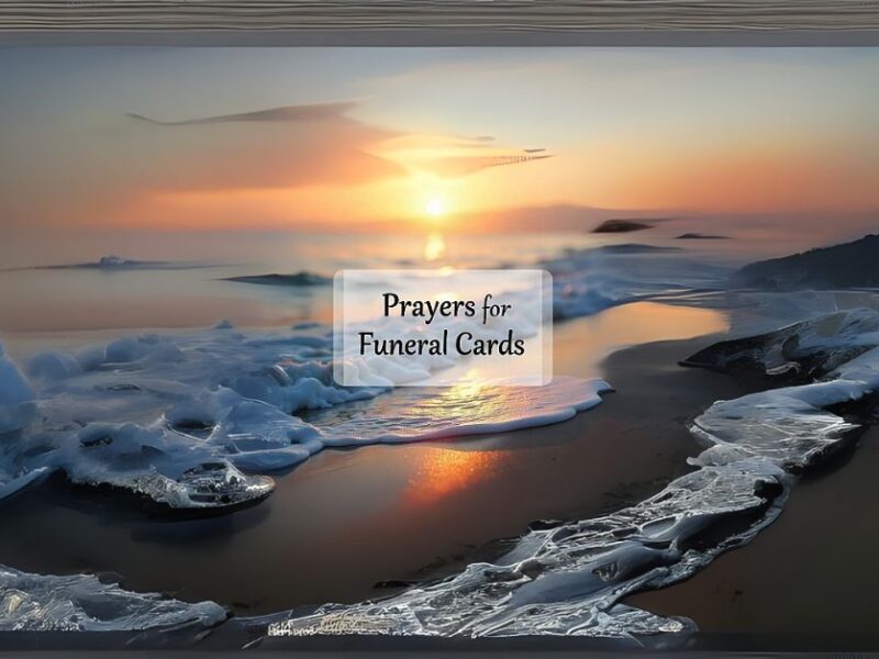 prayers for funeral cards