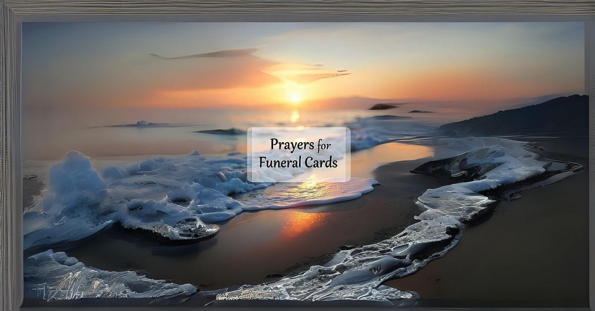 prayers for funeral cards
