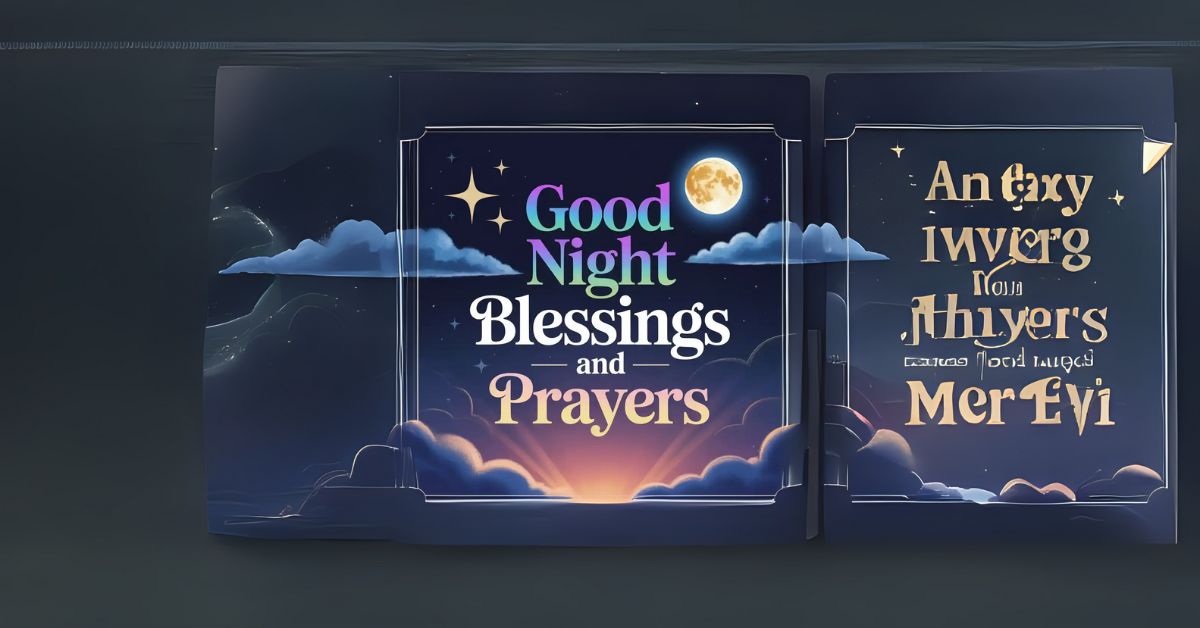 good night blessings and prayers