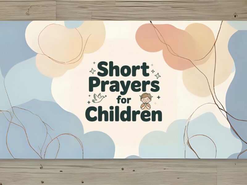 short prayers for children