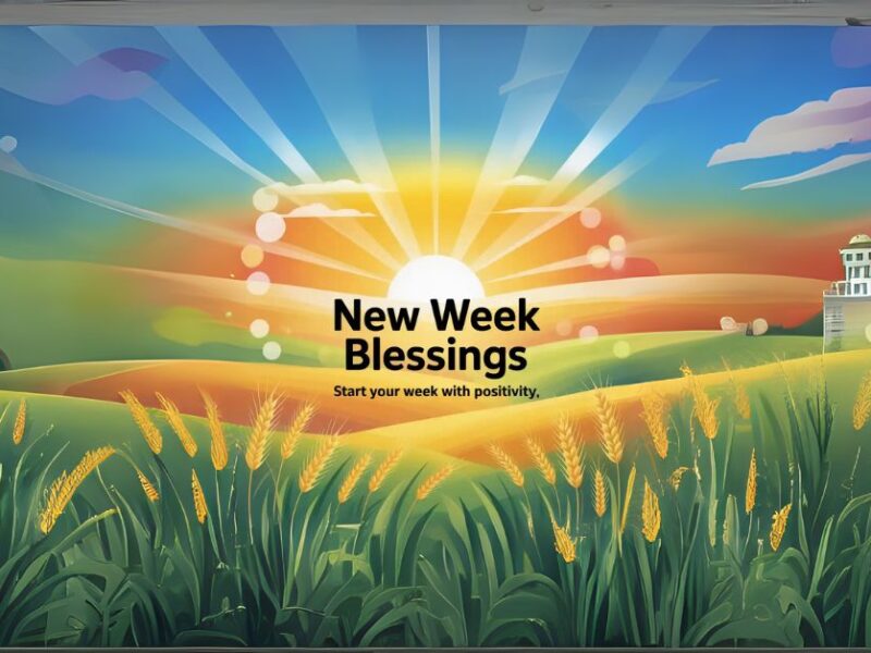new week blessings